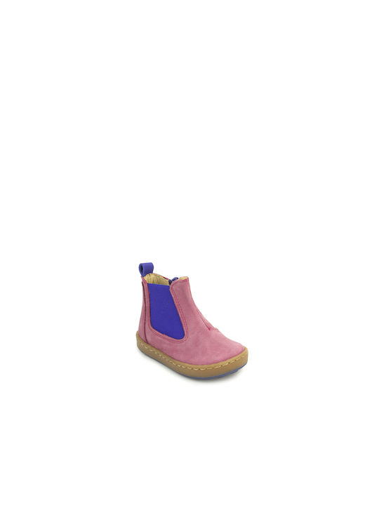 Petasil Kids Leather Anatomic Boots Pink