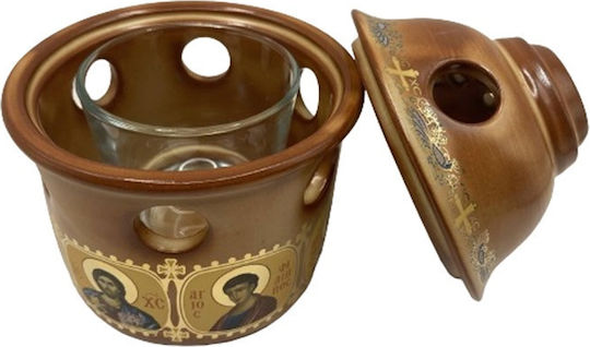 Candelabru Ceramică 10x10x13εκ. POR-19809