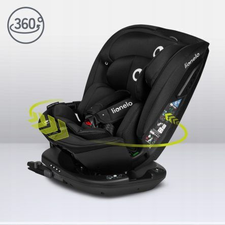 Lionelo Bastian Rwf Scaun Auto pentru Copii i-Size cu Isofix Carbon negru 0-36 kg