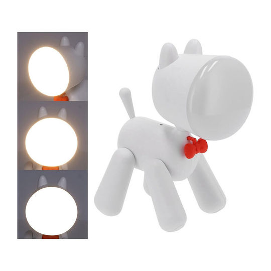 Led Kids Decorative Lamp Waggy White
