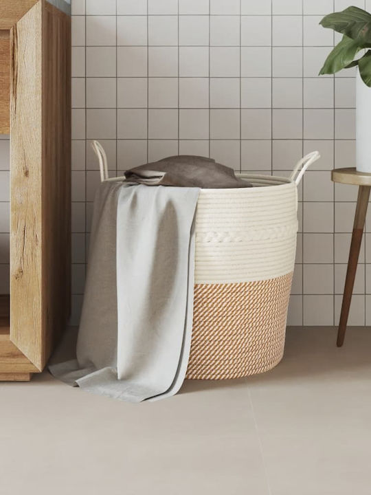 vidaXL Storage Basket Fabric Brown 43x43x38cm 1pcs