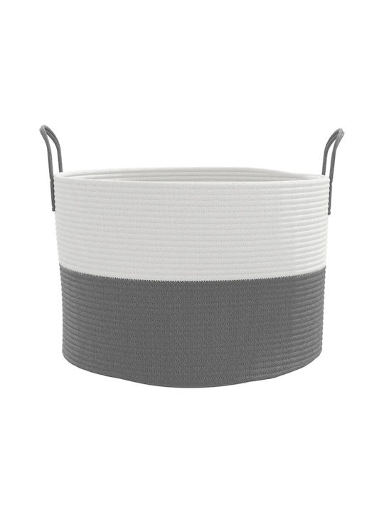 vidaXL Storage Basket Fabric Gray 51x51x33cm 1pcs