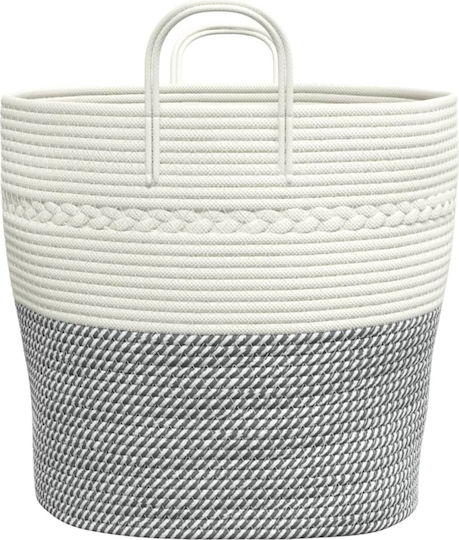 vidaXL Καλάθι Αποθήκευσης Υφασμάτινο Γκρι 43x43x38cm