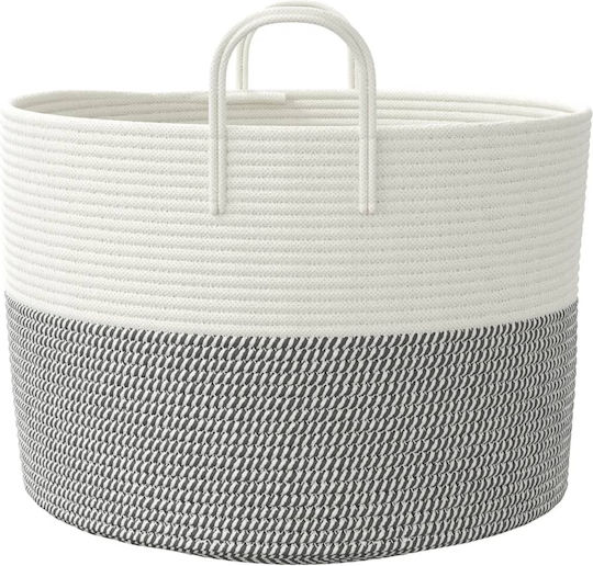 vidaXL Καλάθι Αποθήκευσης Υφασμάτινο Γκρι 51x51x33cm