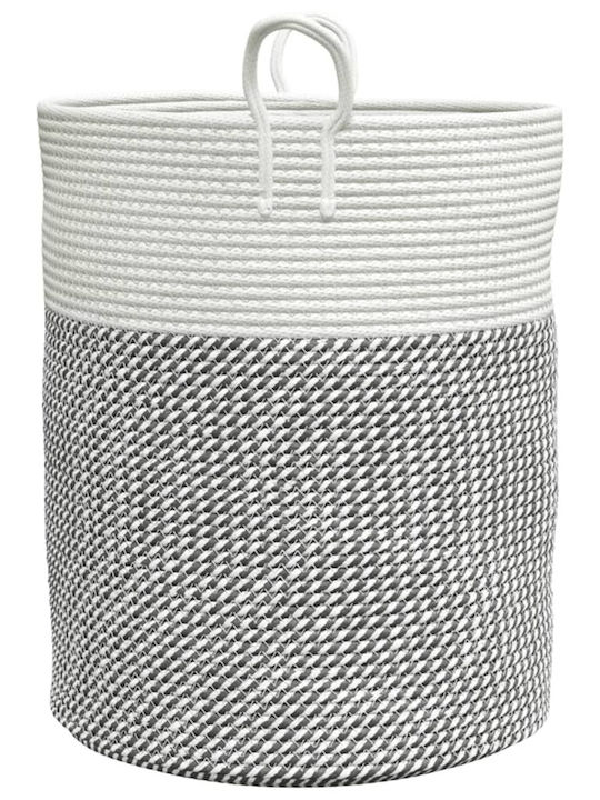 vidaXL Storage Basket Fabric Gray 38x38x46cm 1pcs