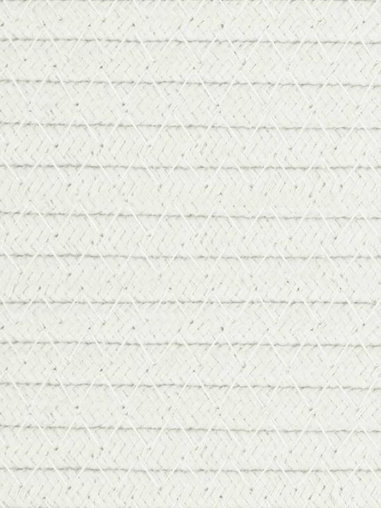 vidaXL Storage Basket Fabric Beige 38x38x46cm 1pcs
