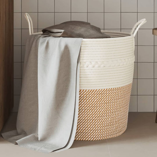 vidaXL Storage Basket Fabric Brown 43x43x38cm 1pcs
