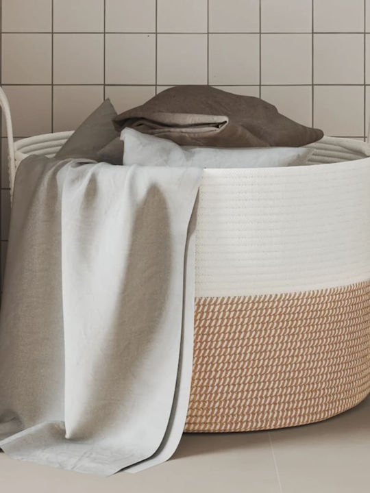 vidaXL Storage Basket Fabric Brown 51x51x33cm 1pcs