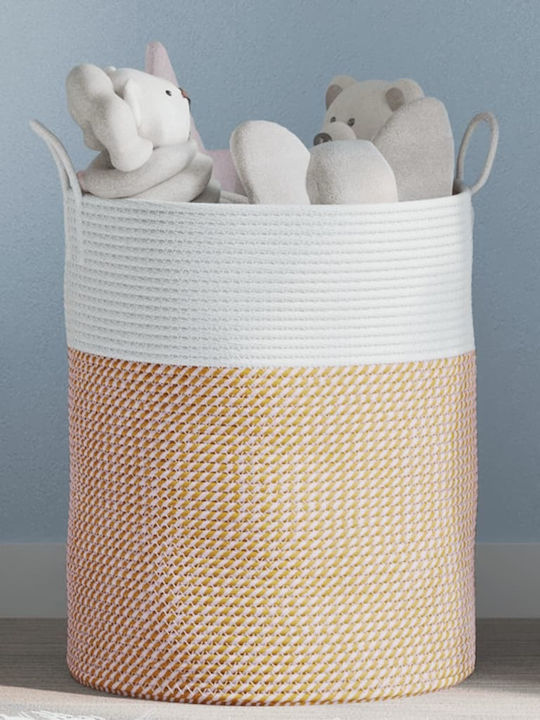 vidaXL Storage Basket Fabric Brown 38x38x46cm 1pcs