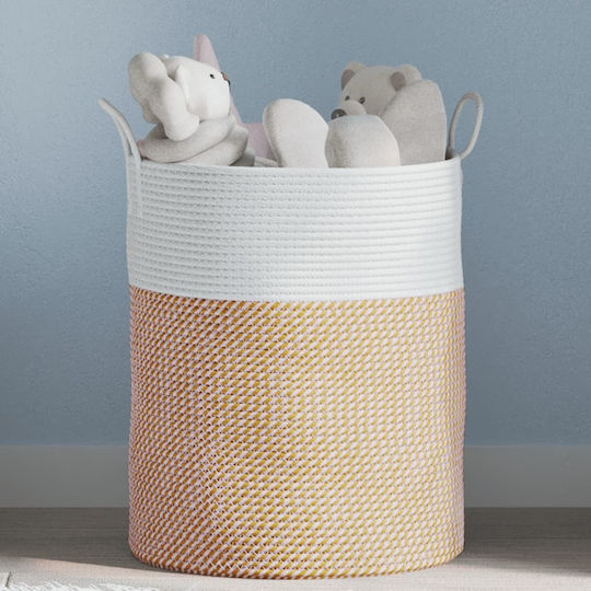 vidaXL Καλάθι Αποθήκευσης Υφασμάτινο Καφέ 38x38x46cm