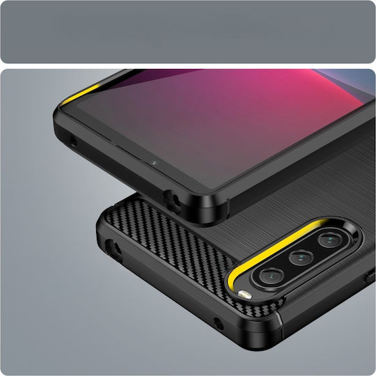 Back Cover Plastic / Silicon Negru (Xperia 10 V)