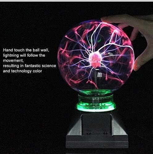 Dekorative Lampe Plasma-Kugel Schwarz