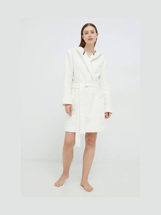 Tommy Hilfiger Women's Bathrobe White UW0UW05204-0F7