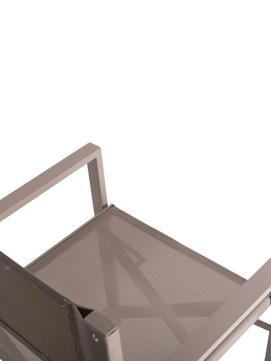 Director's Chair Aluminum Dupre Champagne 57x48.5x85cm