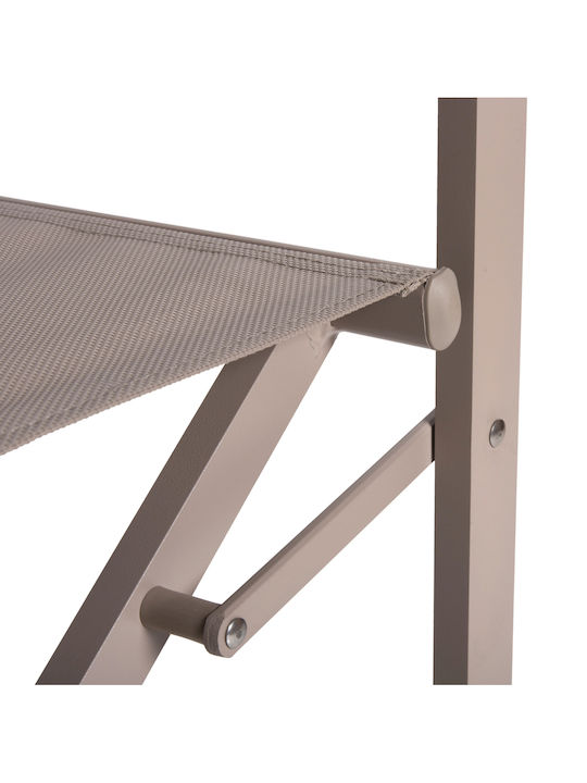 Director's Chair Aluminum Dupre Champagne 57x48.5x85cm
