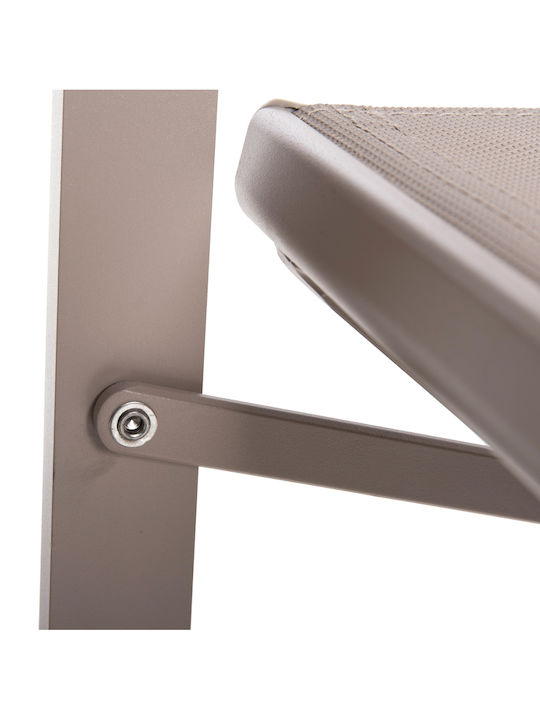 Director's Chair Aluminum Dupre Champagne 57x48.5x85cm