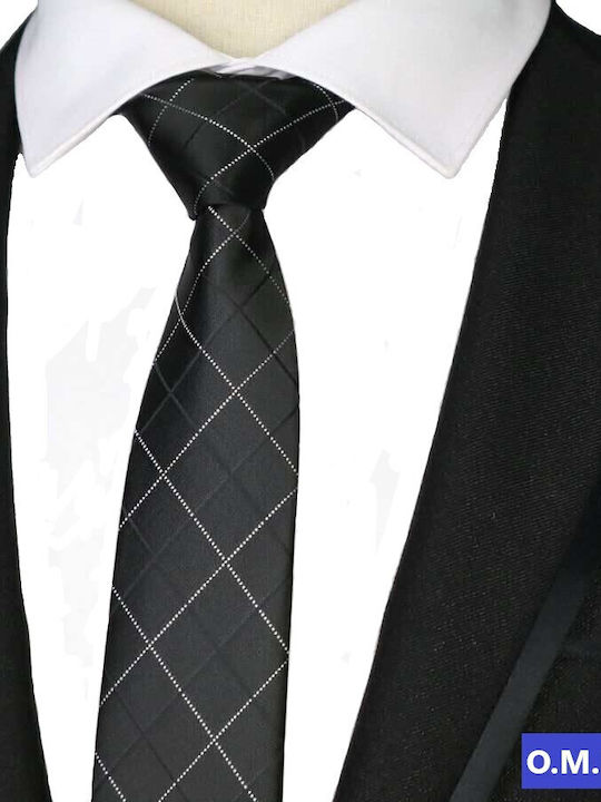 Men's Tie Printed in Black Color