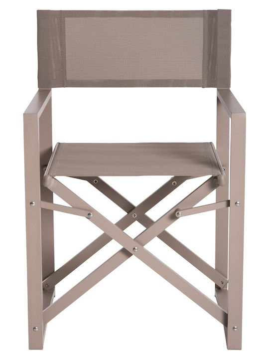 Scaun Director Aluminiu Șampanie 57x48.5x85cm