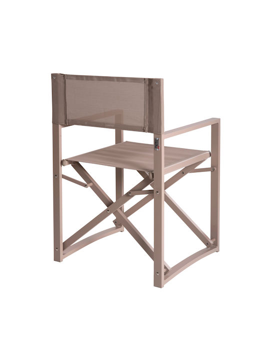 Scaun Director Aluminiu Șampanie 57x48.5x85cm