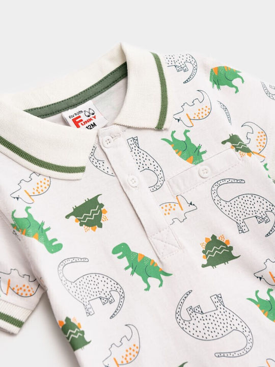 Funky Kinderbekleidungsset mit Weißer Hose 2 Stück