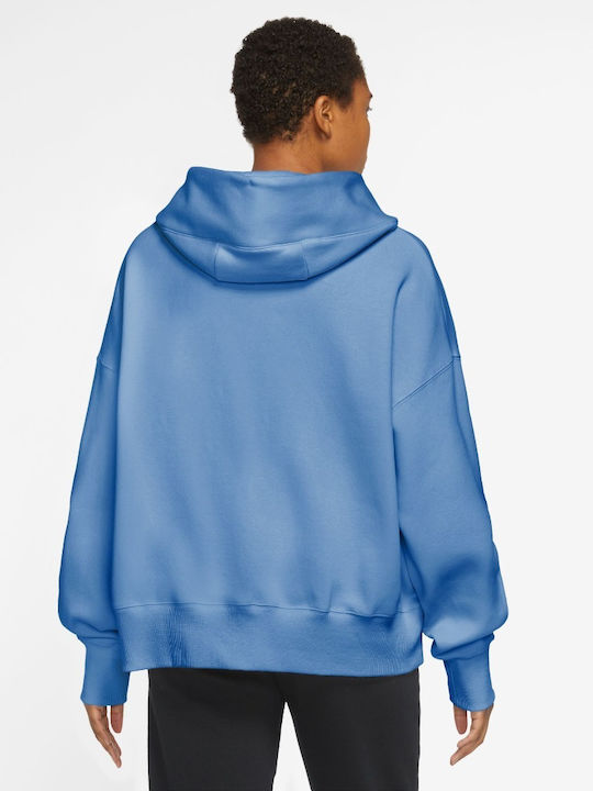 Nike Women's Hooded Fleece Sweatshirt Light Blue