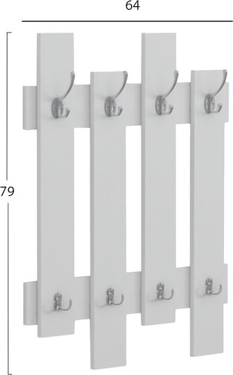 HomeMarkt Wesson Ξύλινη 16 Θέσεων 64x4x79cm