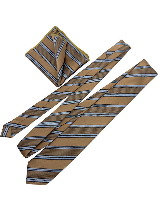 Legend Accessories Männer Krawatten Seide Mit Muster in Braun Farbe