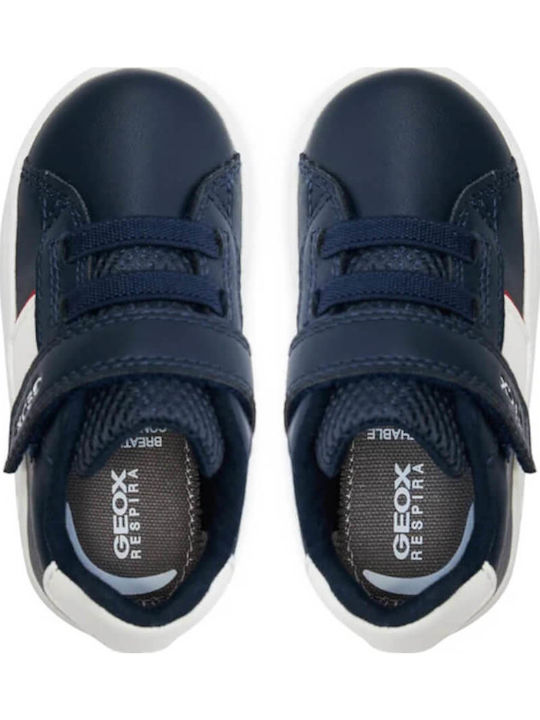 Eclyper Baby Παιδικά Sneakers Ανατομικά με Σκρατς Navy Μπλε