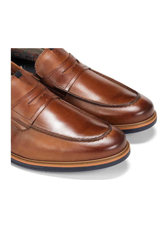 Δερμάτινα Ανδρικά Loafers σε Ταμπά Χρώμα