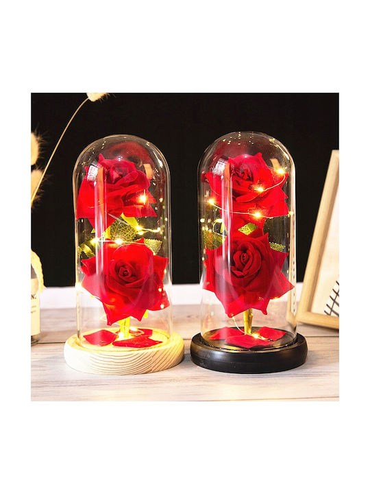 Вечно роза Red 11.5см с LED