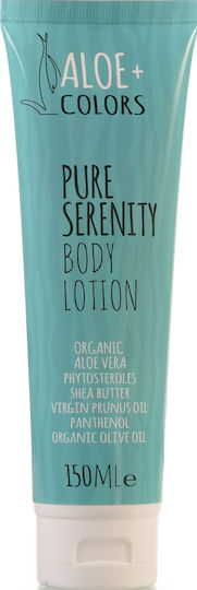 Aloe Colors Pure Serenity Feuchtigkeitsspendende Lotion Regeneration mit Aloe Vera & Duft Weißer Moschus für Empfindliche Haut 150ml