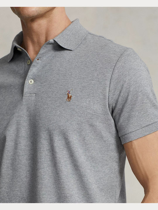 Polo Short Sleeve Blouse Steel Heather