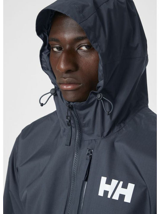 Helly Hansen Active Pace Ανδρικό Χειμωνιάτικο Μπουφάν Αδιάβροχο Μπλε