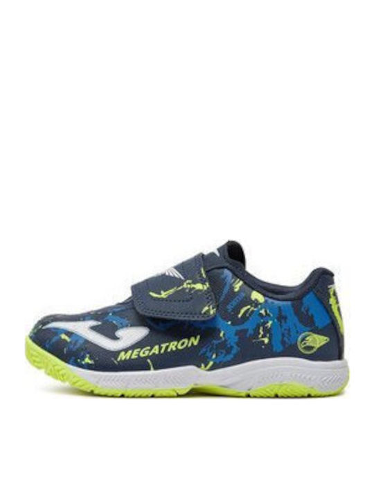 Megatron IN Kinder Fußballschuhe und Stollenschuhe Hallen Navy Blau