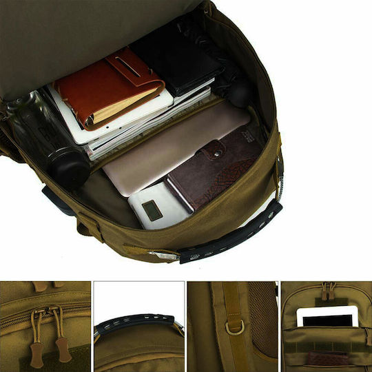 Heavy Duty Στρατιωτικό Σακίδιο Πλάτης Χακί 50lt