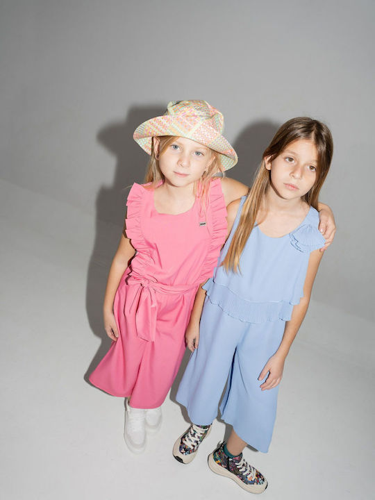 Εβίτα Kids Fabric Jumpsuit Blue