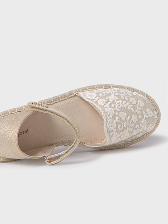 Mayoral Παιδικές Espadrilles Gold