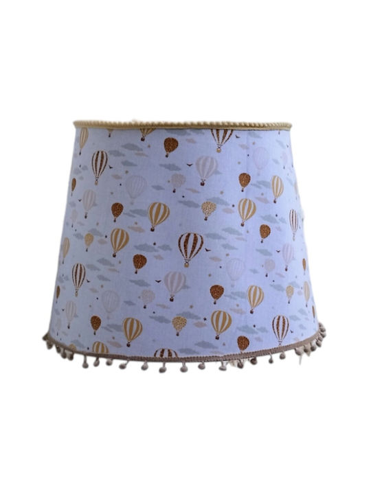 Oxygen Kids Wooden Single Ceiling Light E27 Beige 40x35cm