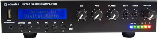 Adastra Ux240 Интегриран Търговски усилвател 24 канала 240W/100V