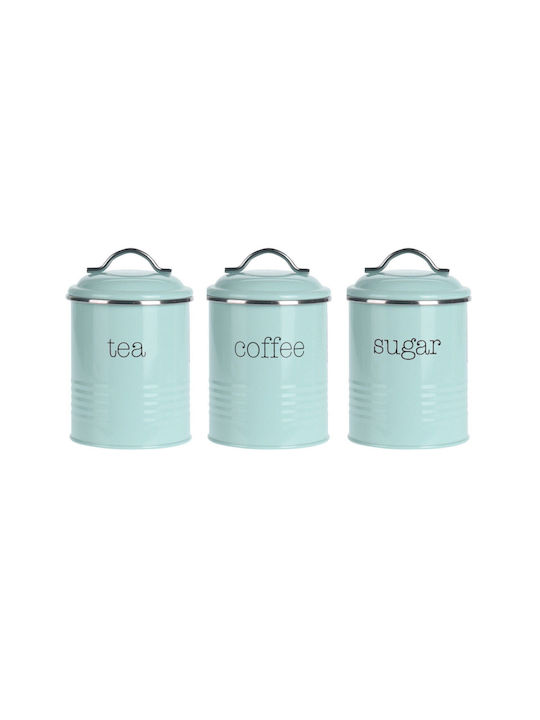 Excellent Houseware Βάζο για Καφέ / Ζάχαρη / Τσάι με Καπάκι Μεταλλικό Καφέ 1000ml 1τμχ