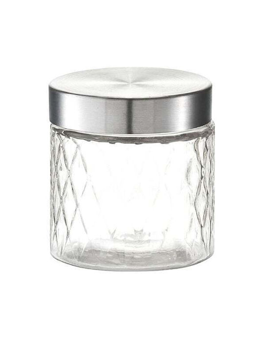 Storage Vase General Use with Cork Glass Transparent 750ml