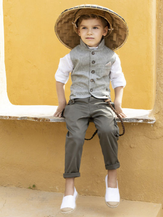 Baby Bloom Taufkleidung für Jungen Khaki Anzug 6 Stück