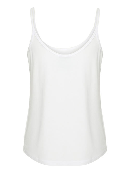 Women's Summer Blouse with Straps White