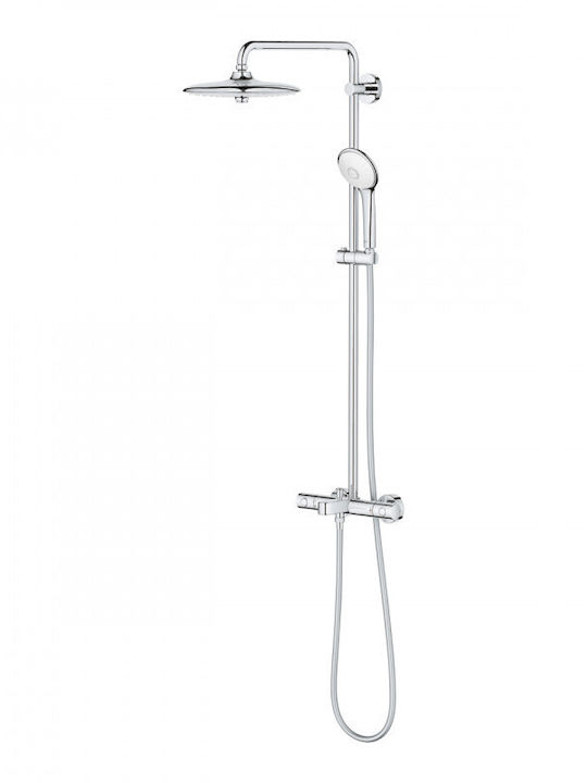Grohe Euphoria System 260 Ρυθμιζόμενη Στήλη Ντουζ με Μπαταρία Ασημί Grohe Euphoria System 260 Ρυθμιζόμενη Στήλη Ντουζ με Μπαταρία Ασημί