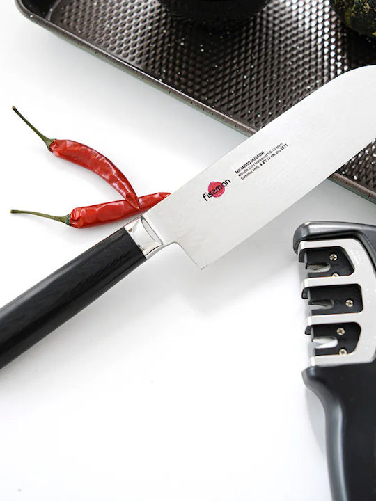 Fissman Messer Santoku aus Damaststahl 17cm