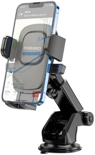 Erbord Handyhalterung Auto 4.5" - 7" mit verstellbaren Haken Schwarz