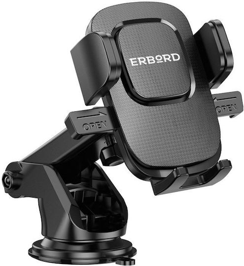 Erbord Handyhalterung Auto 4.5" - 7" mit verstellbaren Haken Schwarz