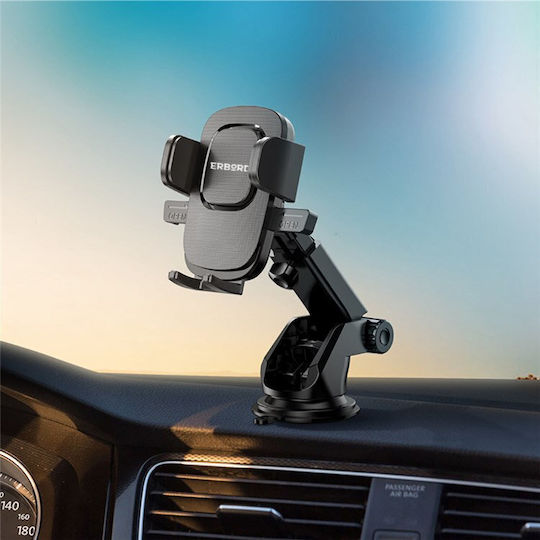 Erbord Handyhalterung Auto 4.5" - 7" mit verstellbaren Haken Schwarz