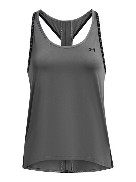 Under Armour Women's Athletic Blouse Sleeveless Fast Drying Gray