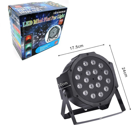 Φωτορυθμικό LED PAR RGB